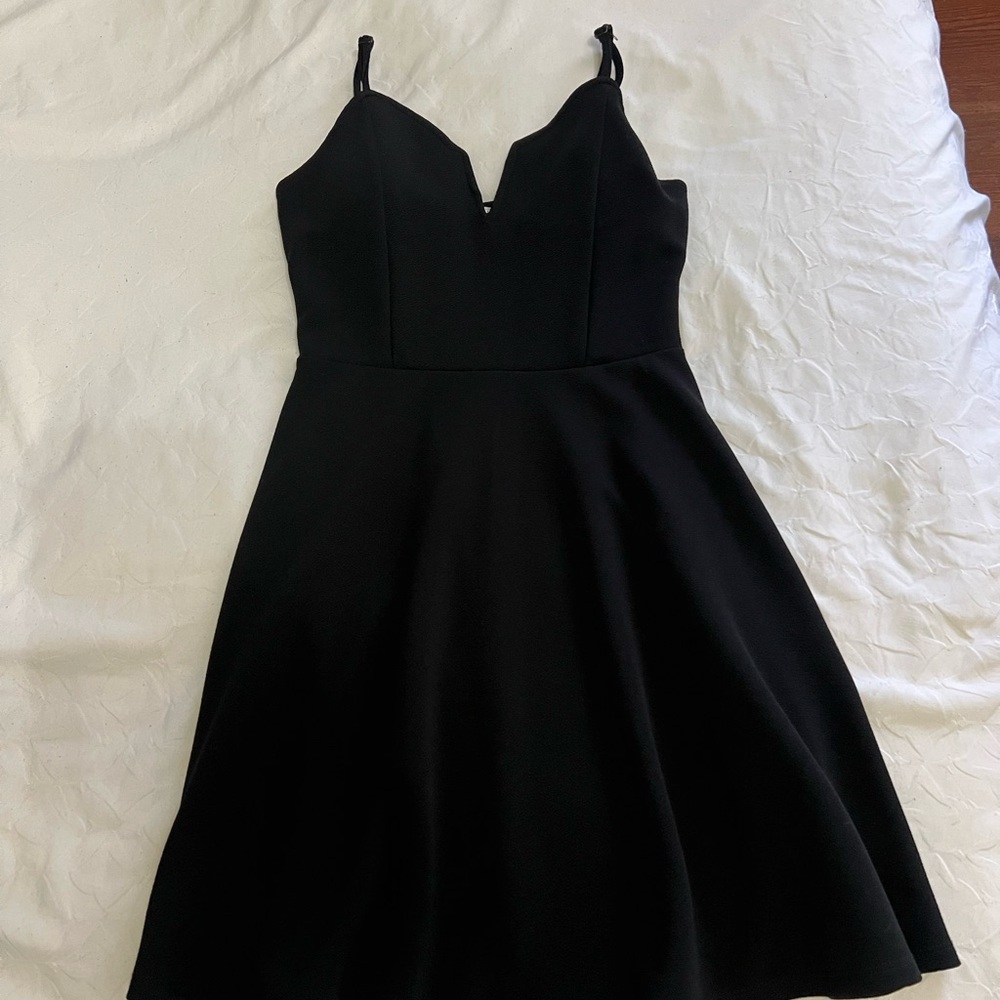Almost Famous Black A-line Mini Dress